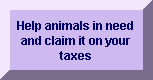 Or, Make a donation to the Humane Society.